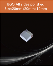BGO Scintillator, BGO Scintillation Crystal, Bismuth Germanate Scintillation Crystal, 20x20x10mm